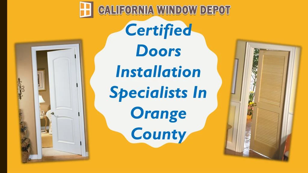 certified doors installation specialists