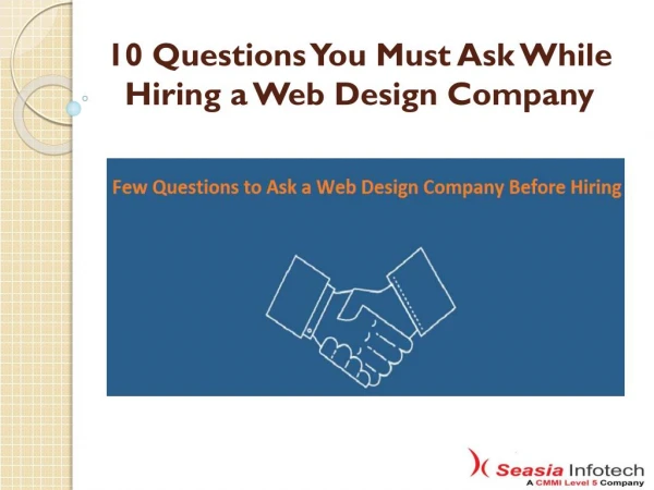 Question To Ask Before Hiring Web design Company