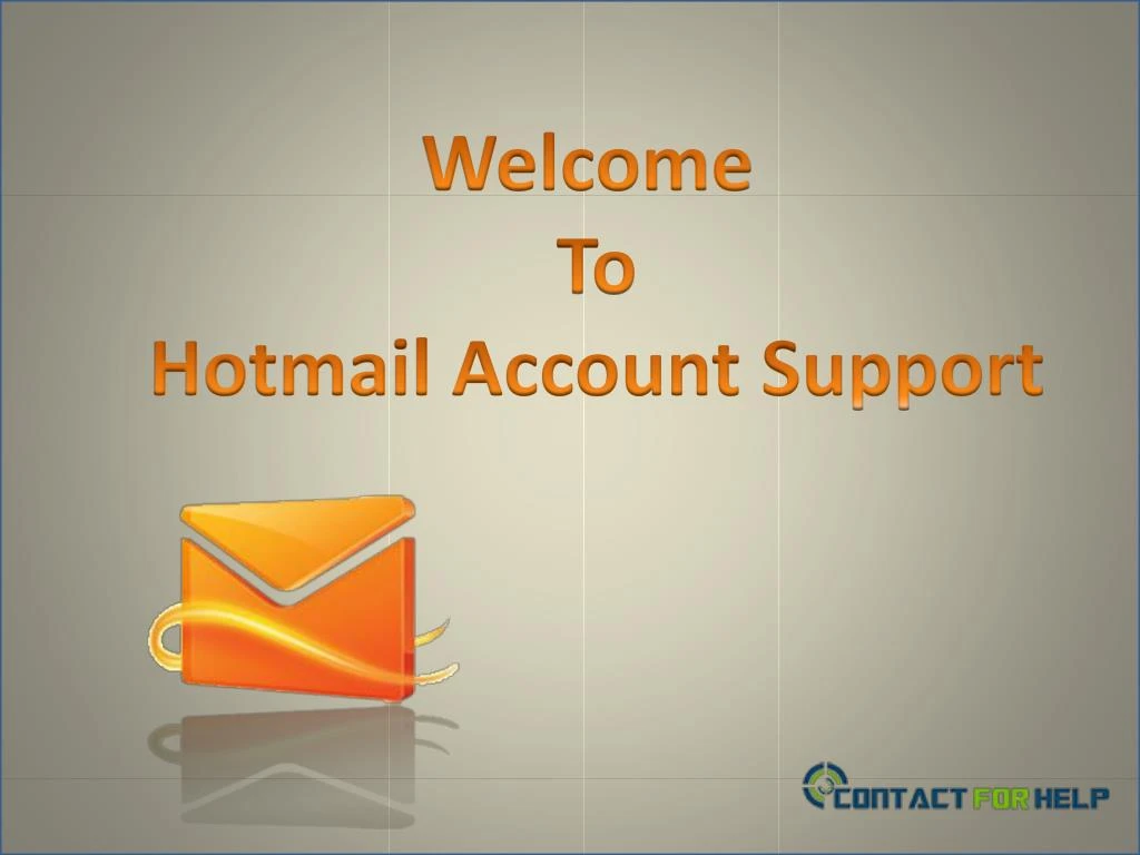 welcome to hotmail account support