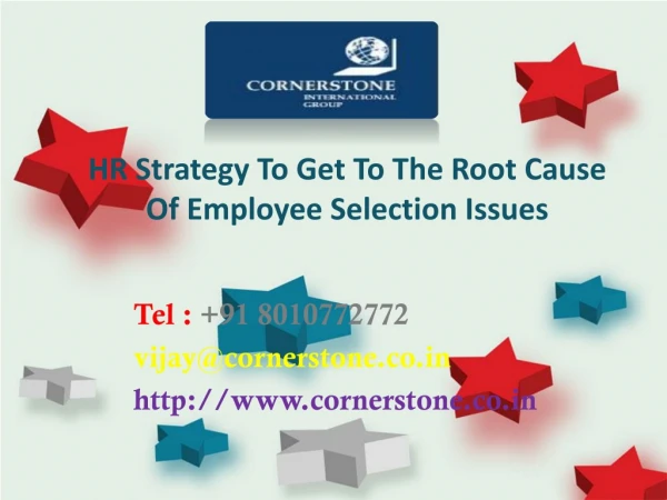 HR Strategy to Get to the Root Cause of Employee Selection Issues