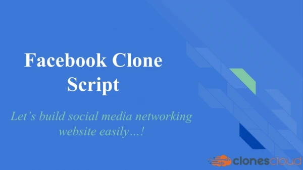 Facebook Clone Script - Build Your Own Social Media Website