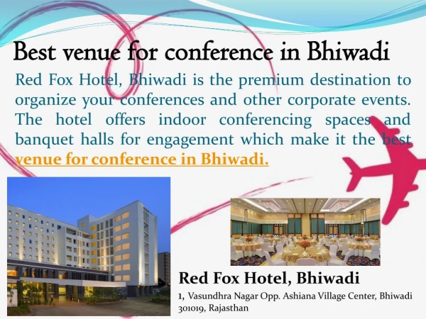 Best venue for conference in Bhiwadi