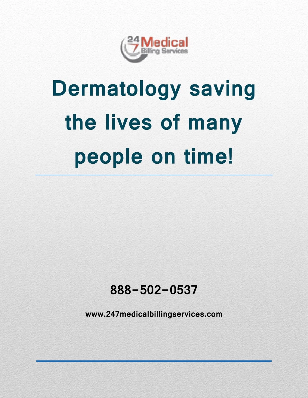 dermatology saving the lives of many people