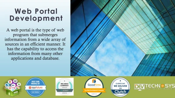 Web portal Development Services - Dev Technosys Pvt. Ltd.