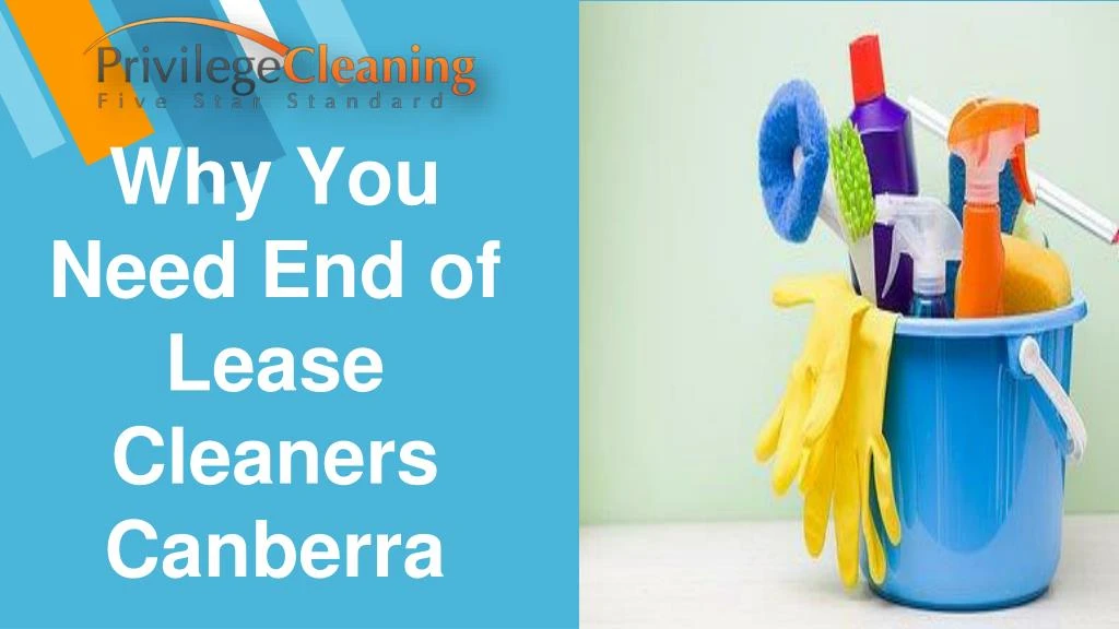 why you need end of lease cleaners canberra