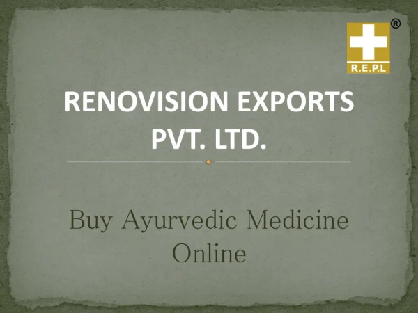 Ayurvedic Medicine Online – Only at REPL Store