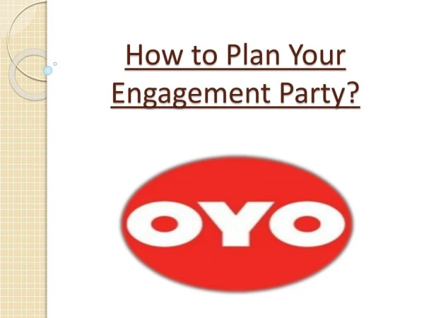 How to plan your engagement party?