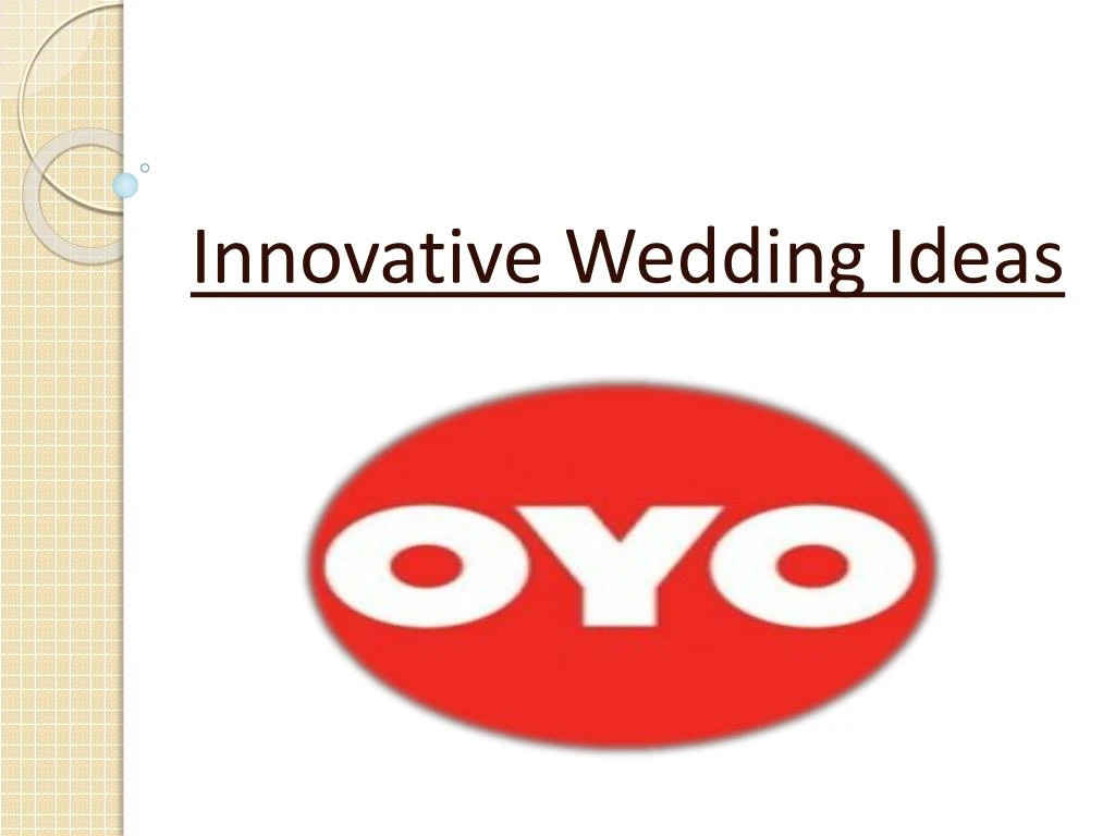 innovative wedding ideas