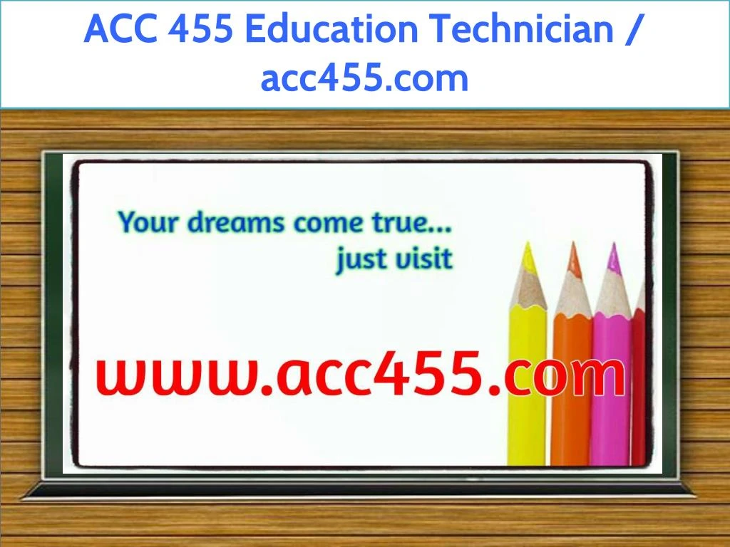 acc 455 education technician acc455 com