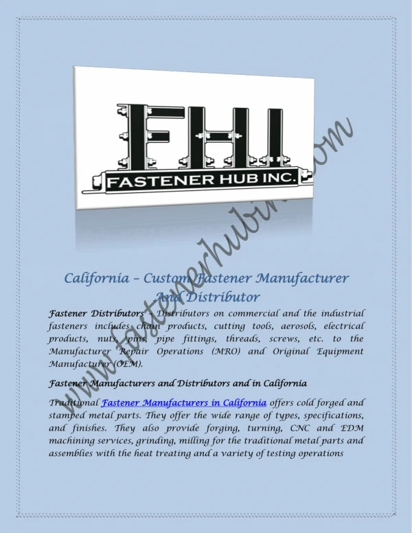 Shop Carriage Bolts & other Industrial Safety Equipment from Fastener Hub Inc