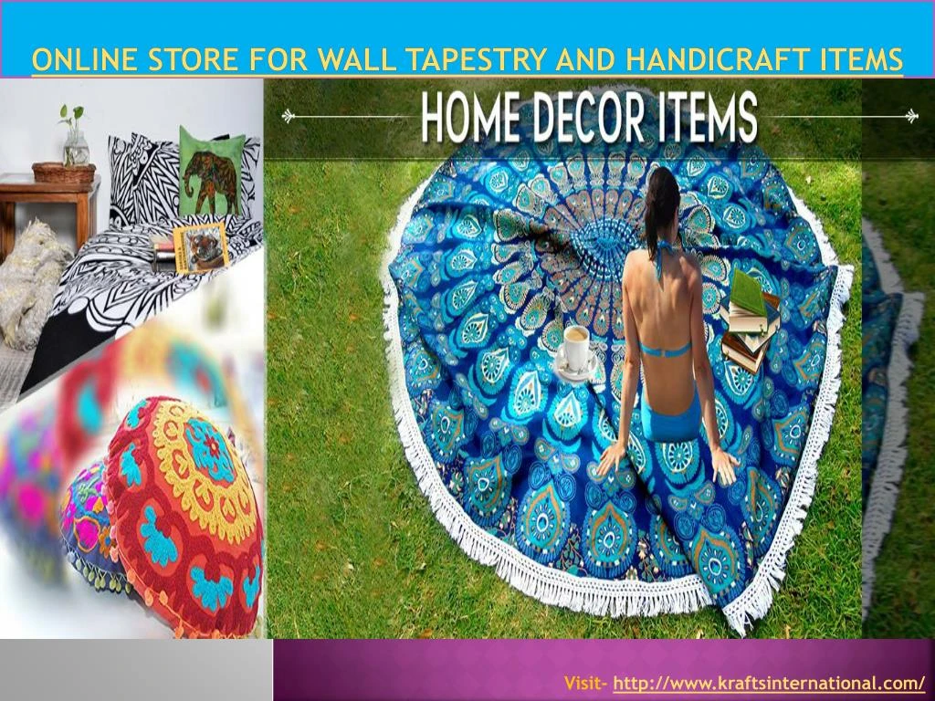 online store for wall tapestry and handicraft items