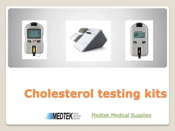 Cholesterol testing kits - Medtek