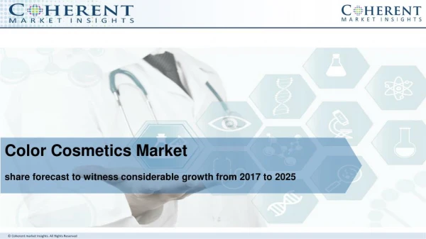 Color Cosmetics Market share forecast to witness considerable growth from 2017 to 2025