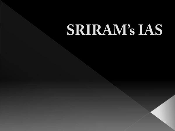 SRIRAM'S IAS