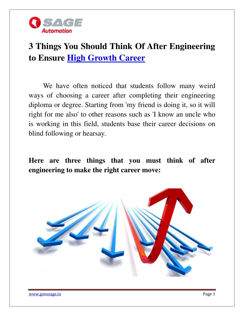 3 things you should think of after engineering