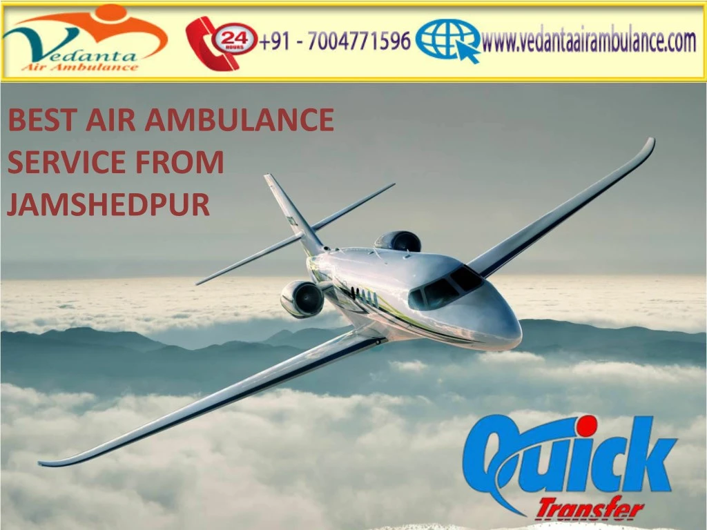 best air ambulance service from jamshedpur