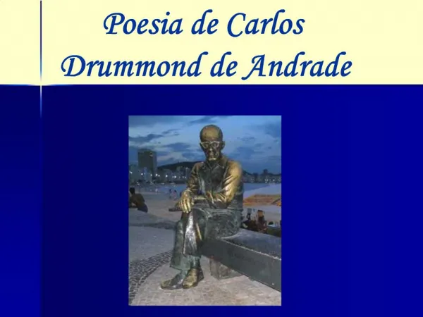 Poesia de Carlos Drummond de Andrade
