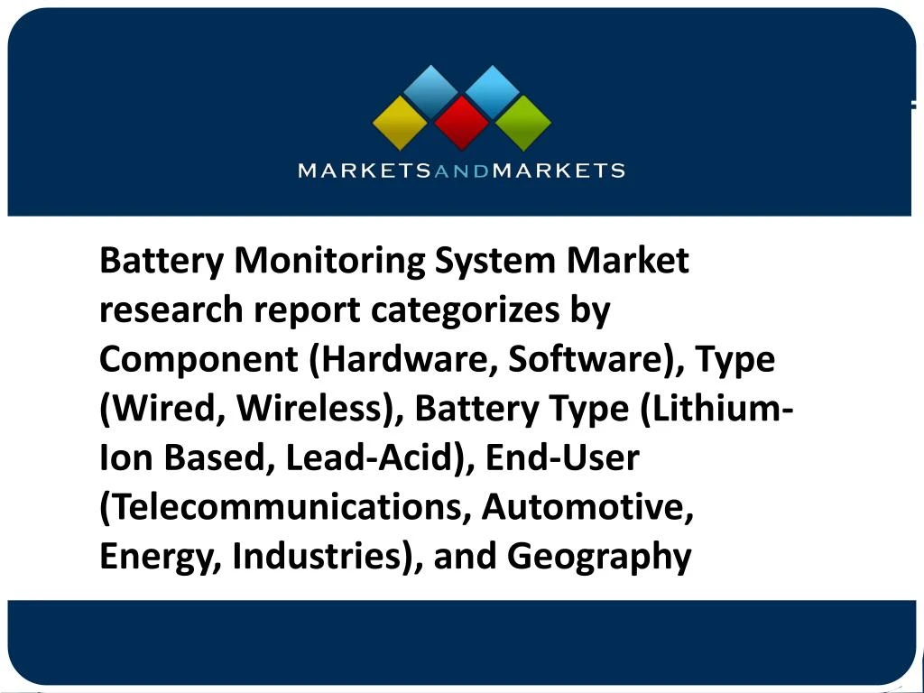 battery monitoring system market research report