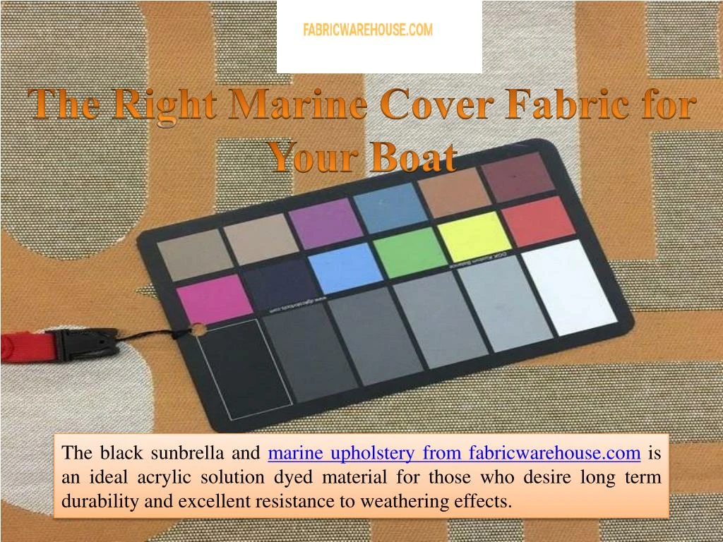 the right marine cover fabric for your boat