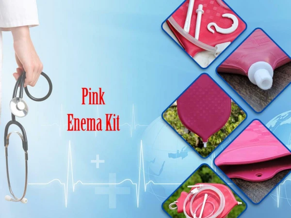 Pink Enema Bag Kits
