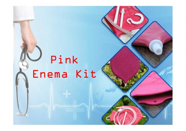 Enema Pink Bag Kits