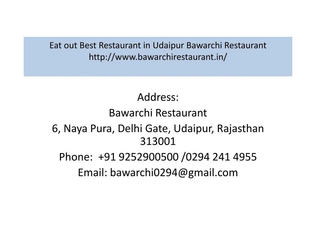 eat out best restaurant in udaipur bawarchi restaurant http www bawarchirestaurant in