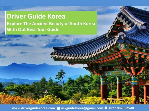 Explore The Ancient Beauty of South Korea with Korea Tour Guide