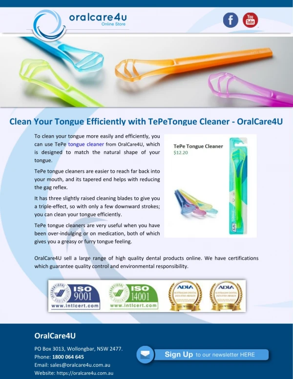 Clean Your Tongue Efficiently with TePeTongue Cleaner - OralCare4U