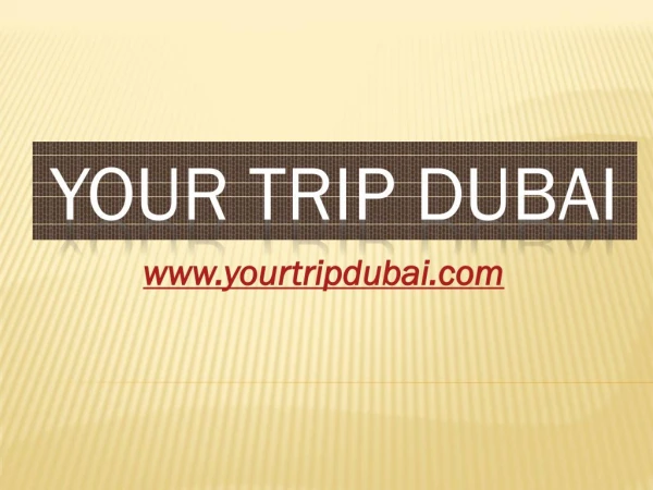 Your Trip Dubai offers Dubai City Tours, Dubai Creek