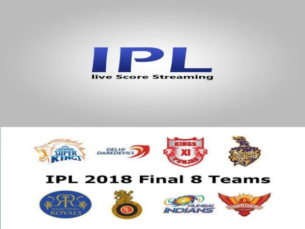 Watch IPl 2018 Live Streaming on DD National Live Streaming