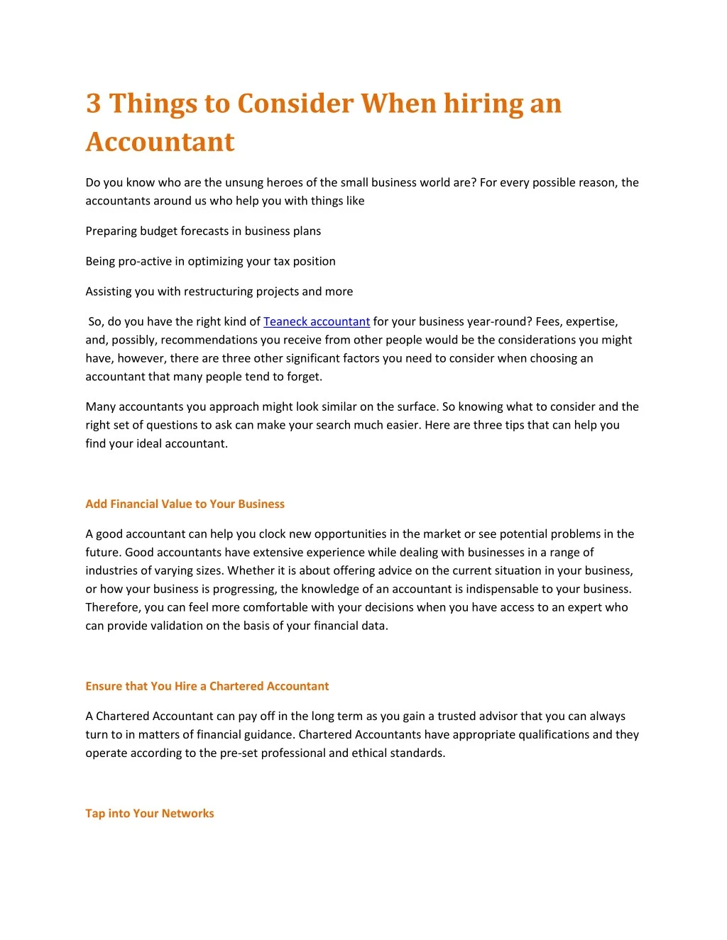 3 things to consider when hiring an accountant