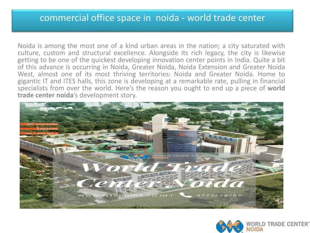 commercial office space in noida world trade center