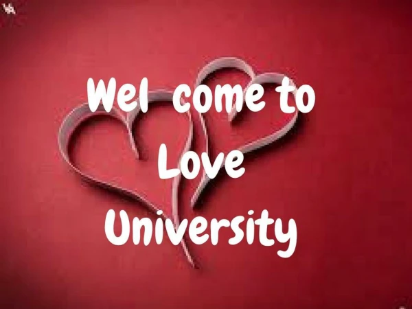 Love University - Dr. Alex Avila