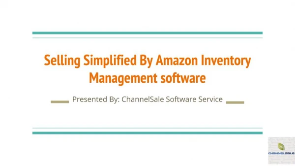 Selling Simplified By Amazon Inventory Management software