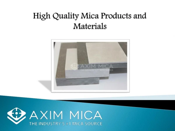 High Quality Mica product and Mica Parts Manufacturer and Suppliers – Axim Mica