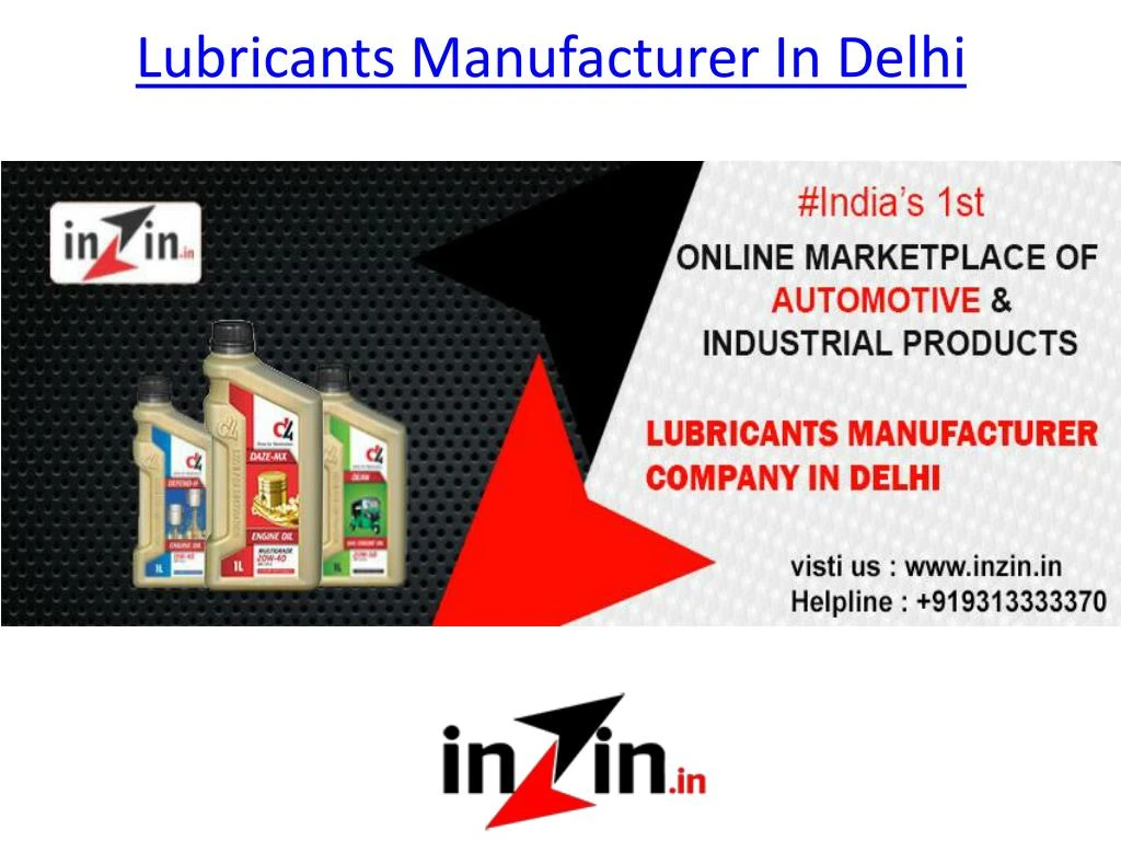 lubricants manufacturer in delhi