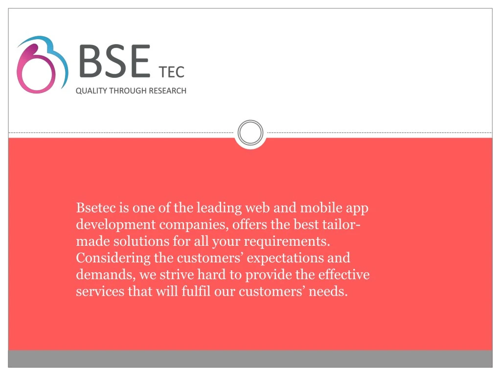 bsetec is one of the leading web and mobile