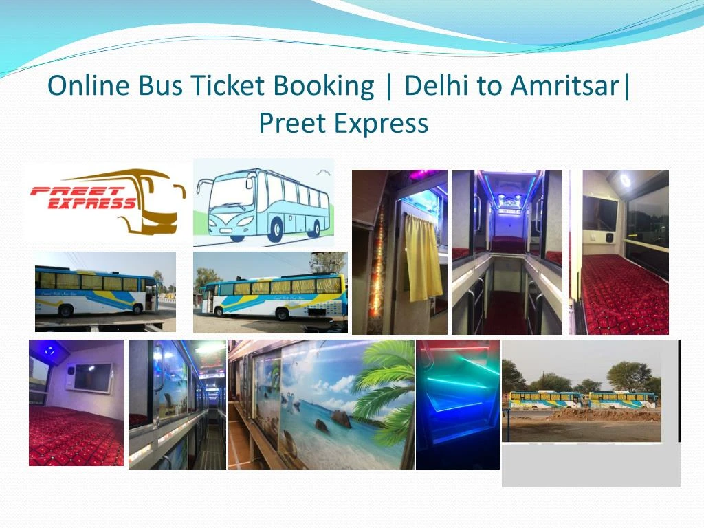 online bus ticket booking delhi to amritsar preet express