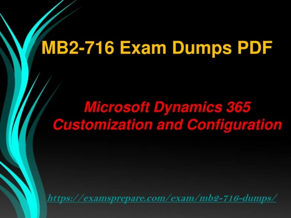 Download MB2-716 Braindumps | Microsoft MB2-716 Latest Exam Questions Answers PDF