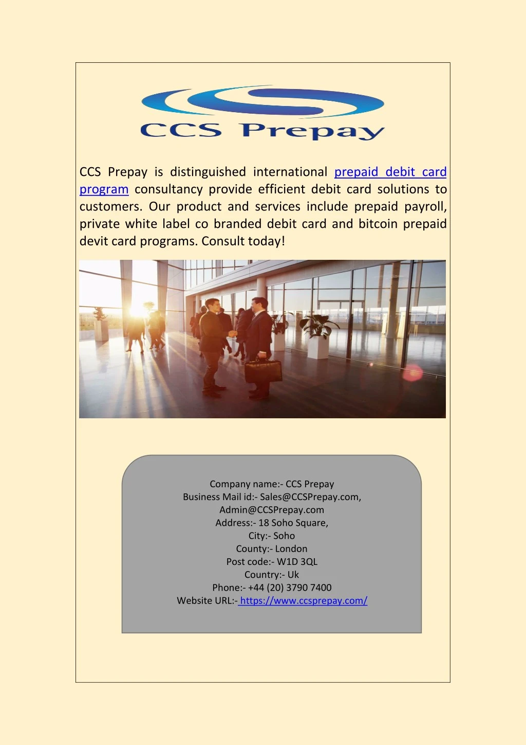 ccs prepay is distinguished international prepaid