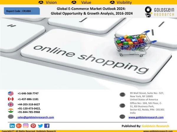 E-Commerce Market Outlook 2024: Global Opportunities Assessment And Demand Analysis, Market Forecast, 2016-2024
