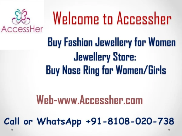 Buy Nose Rings Online, Nose Pins & Studs Online at Best Prices In India