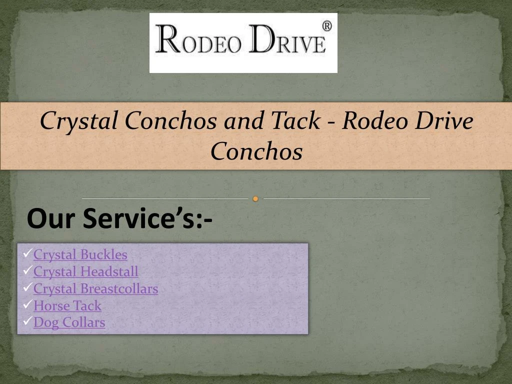 crystal conchos and tack rodeo drive conchos