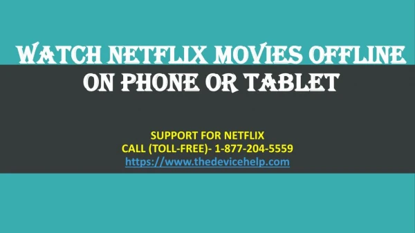 Watch Netflix Movies Offline On Phone Or Tablet