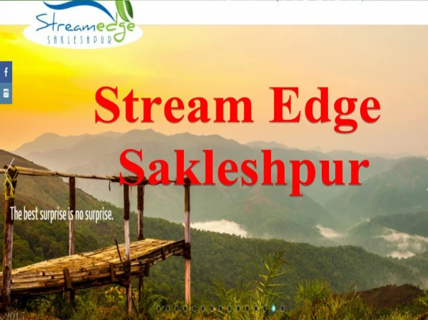 Book Best Resort in Sakleshpur for a Terrific Vacation Trip