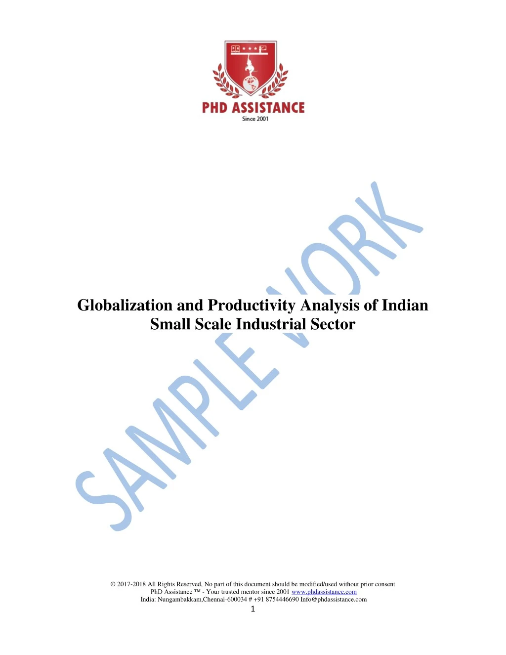 globalization and productivity analysis of indian