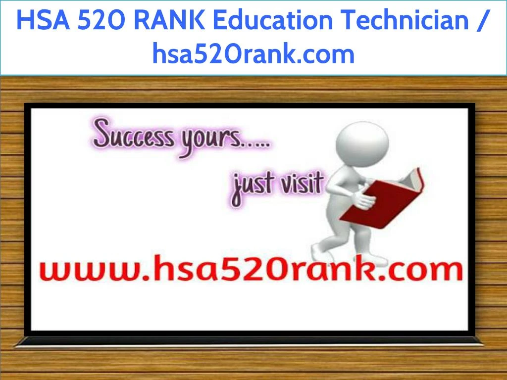 hsa 520 rank education technician hsa520rank com