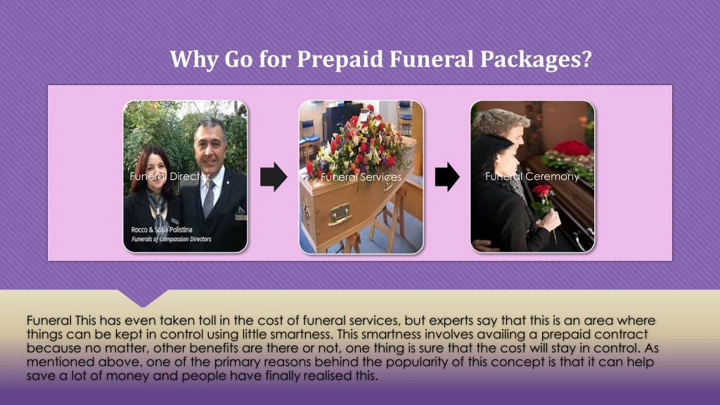 why go for prepaid funeral packages
