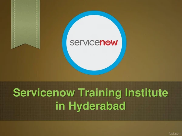 ServiceNow Training Institute in Hyderabad, ServiceNow training centers in Hyderabad - KMRsoft