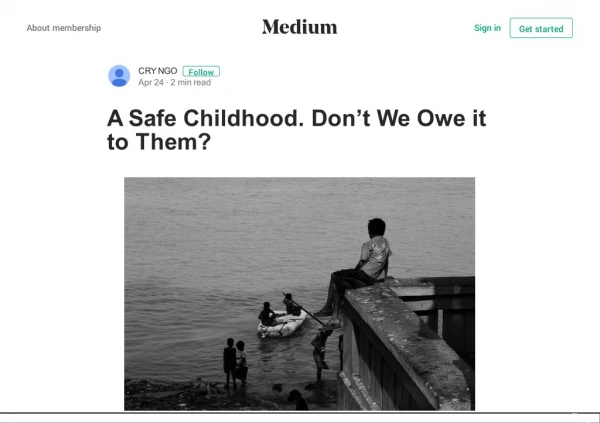 A Safe Childhood. Don’t We Owe it to Them?